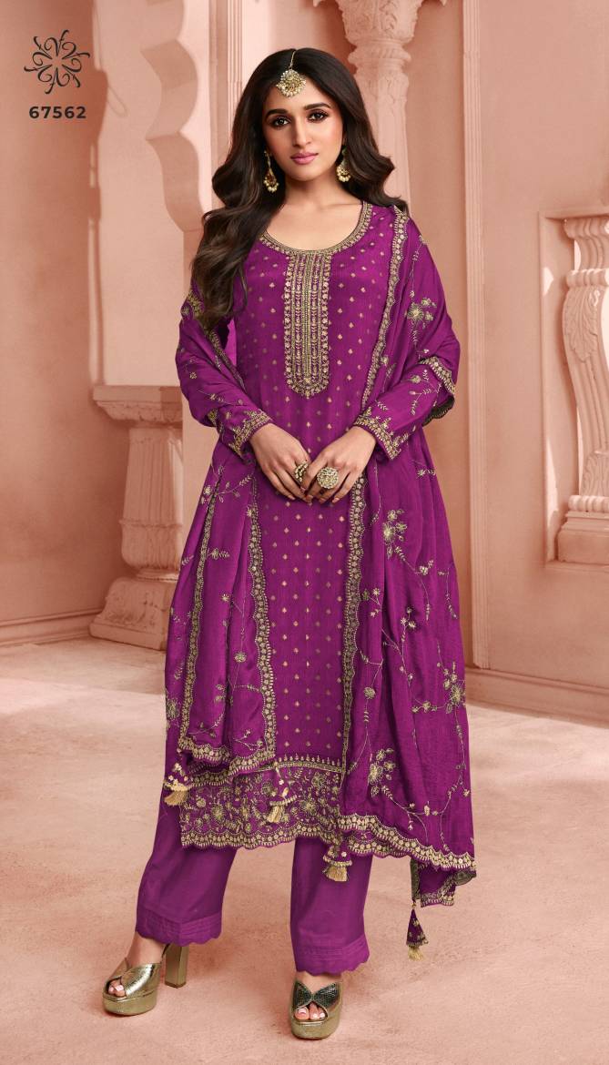 Kuleesh Swarnaa Colourplus By Vinay Dola Jacquard Embroidery Wedding Salwar Suit Wholesale Market